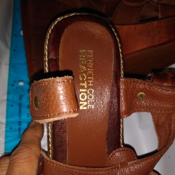 Kenneth Cole reaction wood and leather Espadrille - Picture 3 of 4